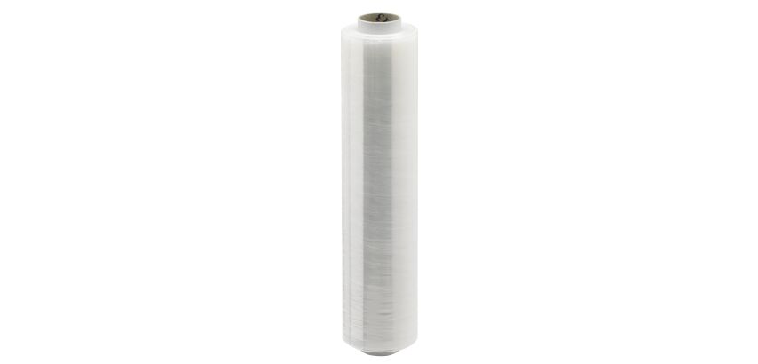 Film extensible manual para embalar 20 micras 45 cm x 300 m - Transparente