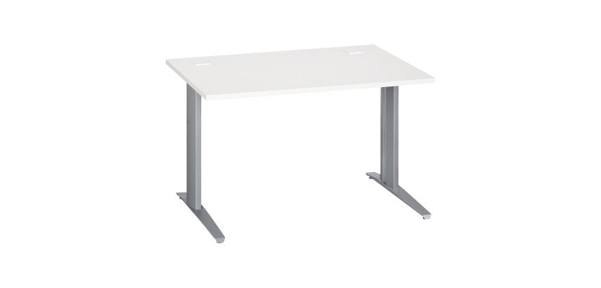 Gb_bureau droit 120blanc alu metal plus excellens