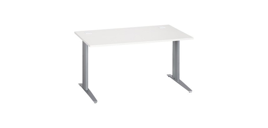 Gb_bureau droit 140blanc alu metal plus excellens