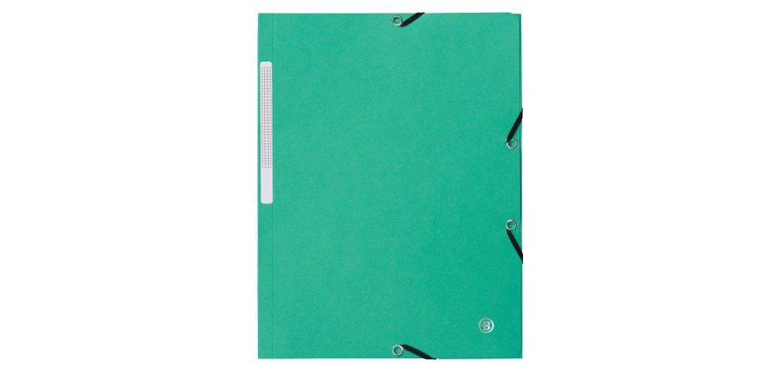 Chemise à élastique 3 rabats carte Bruneau 24 x 32 cm dos 2 cm couleur