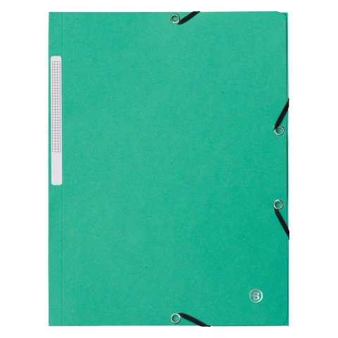 Carpeta 3 solapas cartulina brillante 350 g A4 Verde.