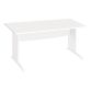 Bureau droit L 160 cm piètement bois en L Essens