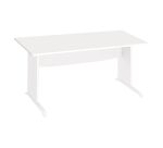 Bureau droit L 160 cm piètement bois en L Essens