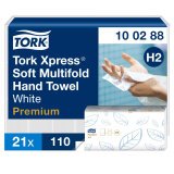 Essuie-mains pliage enchevêtré Tork H2 Premium Doux maxi - Carton de 2310