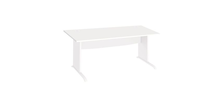 Excellens Bruneau desk, L-shaped wooden base