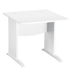Bureau droit L 80 cm piètement bois en L Essens
