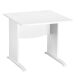Bureau droit L 80 cm piètement bois en L Essens