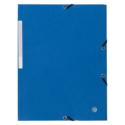 Carpeta 3 solapas cartulina brillante 350 g A4 Azul