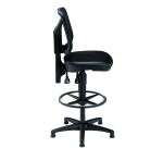 Chaise Bruneau TEC vinyle noir sur patins