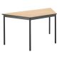 Trapezoidal table Comfort black undercarriage