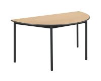 Mesa semirredonda Confort Patas negras