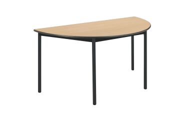 Mesa semirredonda Confort Patas negras