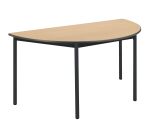 Mesa semirredonda Confort Patas negras