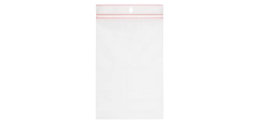 Sachet transparent Minigrip à fermeture Zip 120 x 180 mm - Carton de 1000