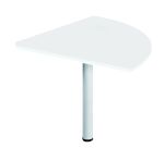Angle de liaison 90° plateau blanc pied tube réglable en hauteur 90 ° Essens