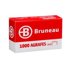 Agrafe Bruneau 26/6 galvanisée - Boîte de 1000