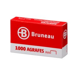 Grapas Bruneau 26/6 galvanizadas Caja de 1000