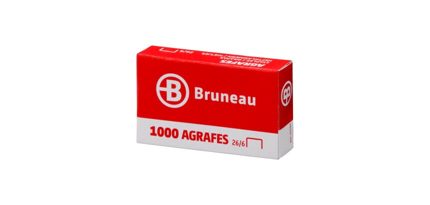 Grapas Bruneau 26/6 galvanizadas Caja de 1000