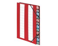 Carpeta clasificadora de pestañas metálicas Extendos, 24 divisiones