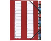 Carpeta clasificadora de pestañas metálicas Extendos, 24 divisiones