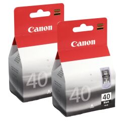Canon PG-40 Pack 2 cartuchos originales negro (2 x 327 páginas)