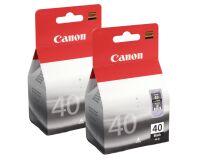 Pack van 2 cartridges Canon PG-40 zwart
