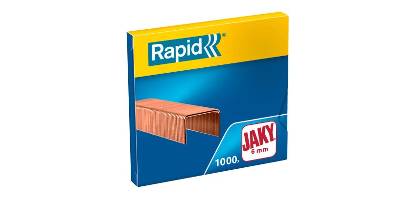 Box of 1000 staples Jaky 6 copper plated