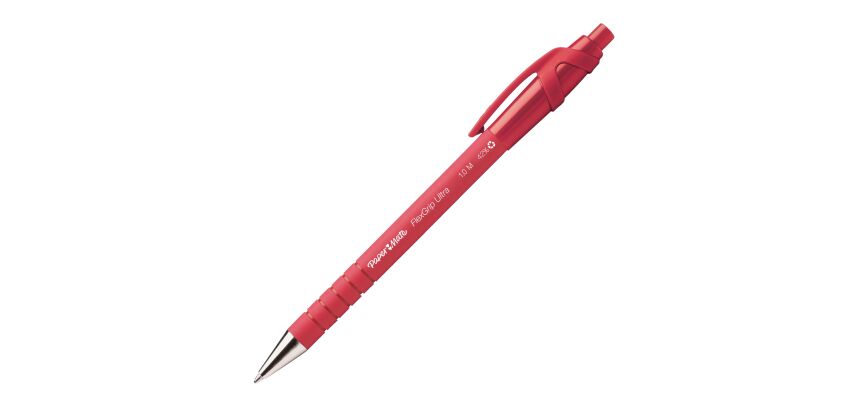 Nachhaltiger Kugelschreiber Paper Mate Flexgrip Ultra, einziehbar, Spitze 1 mm - mittlere Schreibstärke