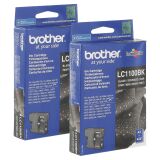 Brother LC1100 Pack cartouche de 2 couleurs noire pour imprimante jet d'encre