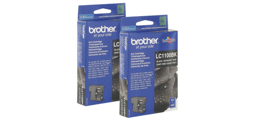 Brother LC1100 lot de 2 couleur noire