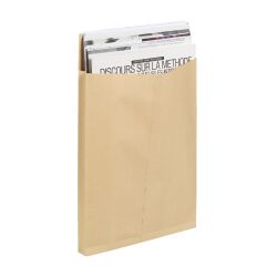 Pochettes kraft 120g - 275 X 365 mm - soufflets de 3 cm - Boite de 50