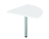 Angle de liaison 90° plateau blanc pied tube Essens