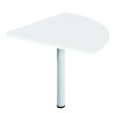 Angle de liaison 90° plateau blanc pied tube Essens