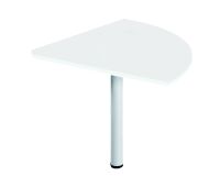 Angle de liaison 90° plateau blanc pied tube Essens