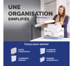 Caisse archives carton Bankers Box by Fellowes H 29,5 x L 40,1 x P 33,5 cm standard bleue