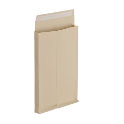 Pochette à soufflets 3 cm kraft brun armé 229 x 324 mm La Couronne 130 g sans fenêtre - Paquet de 25