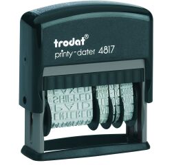 Trodat Printy 4817 Fechador formulador automático 45 x 3,8 mm monocromo