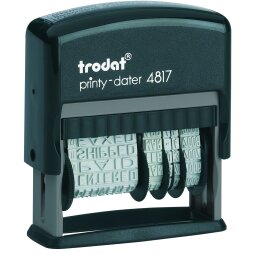 Trodat Printy 4817 Fechador formulador automático 45 x 3,8 mm monocromo