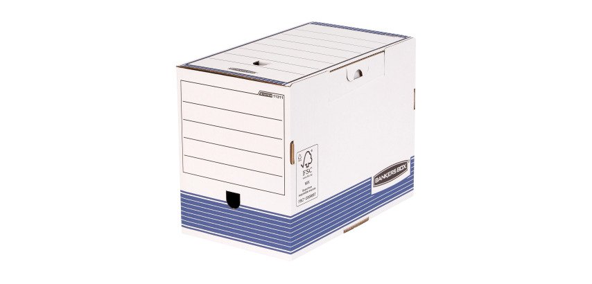 Cajas de archivo en cartón A4+ System Bankers Box Fellowes