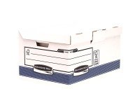 Contenedor de archivo para A4 cartón reciclado Bankers Box by Fellowes Flip top maxi azul