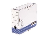 Archiv-Schachteln mit Rücken von 10 cm Fellowes Weiß und blau