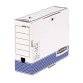 Boîte archives carton automatique Bankers Box by Fellowes - Dos 10 cm - Bleue