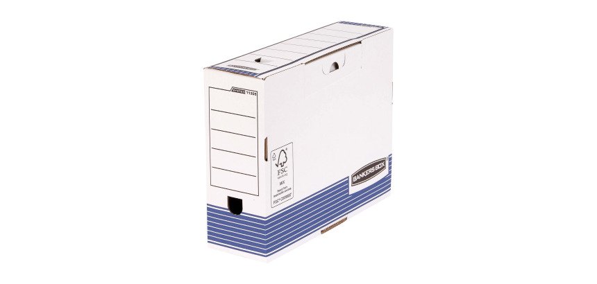 Boite archives Bankers Box by Fellowes carton bleu dos 10 cm