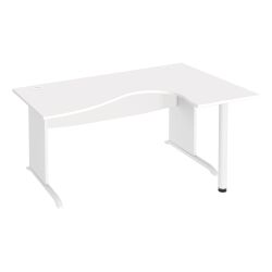 Bureau compact L 160 cm retour à droite piètement L Essens