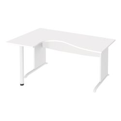 Bureau compact L 160 cm piètement L retour à gauche Essens