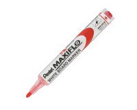Whiteboard marker Pentel Maxiflo cone tip medium 4 mm red