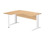 Bureau compact Bruneau Excellens piètement L métal