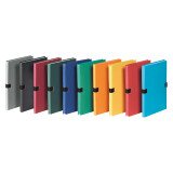 Classic expandable folders without flap, assorted colours