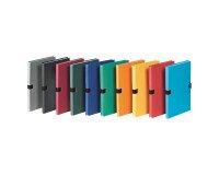 Classic expandable folders without flap, assorted colours