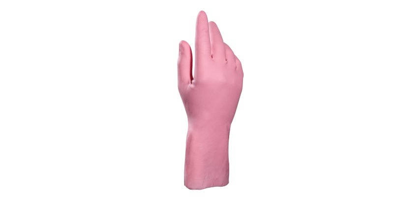 Paar rosa Latex Haushalt Handschuhe Vital 115 Mapa